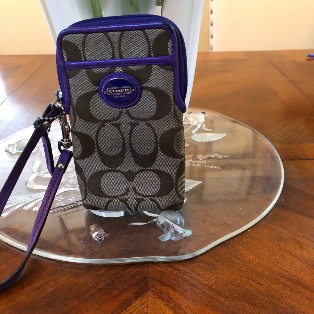 Coach phone case and wallet